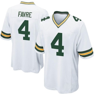 Game Brett Favre Men's Green Bay Packers Jersey - White