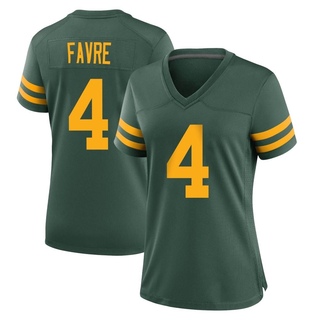 Game Brett Favre Women's Green Bay Packers Alternate Jersey - Green