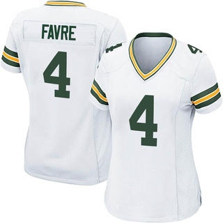 Game Brett Favre Women's Green Bay Packers Jersey - White