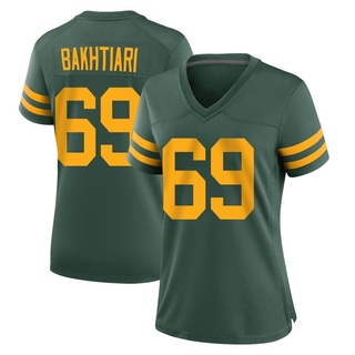 Game David Bakhtiari Women's Green Bay Packers Alternate Jersey - Green