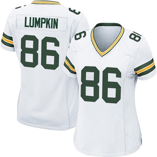 Game Johnny Lumpkin Women's Green Bay Packers Jersey - White