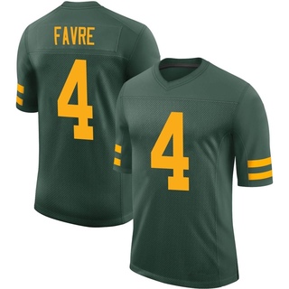 Limited Brett Favre Men's Green Bay Packers Alternate Vapor Jersey - Green