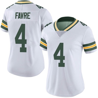 Limited Brett Favre Women's Green Bay Packers Vapor Untouchable Jersey - White