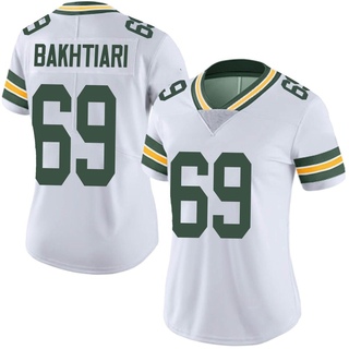 Limited David Bakhtiari Women's Green Bay Packers Vapor Untouchable Jersey - White