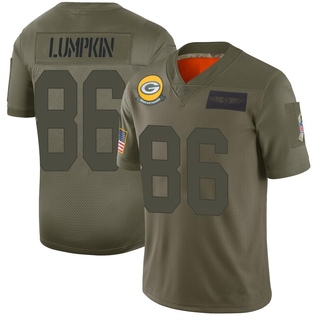 Limited Johnny Lumpkin Men's Green Bay Packers 2019 Salute to Service Jersey - Camo