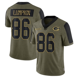 Limited Johnny Lumpkin Men's Green Bay Packers 2021 Salute To Service Jersey - Olive