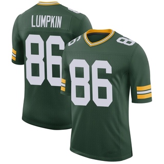 Limited Johnny Lumpkin Men's Green Bay Packers Classic Jersey - Green