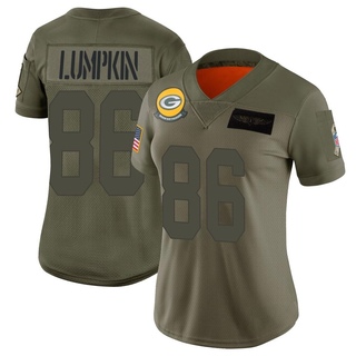 Limited Johnny Lumpkin Women's Green Bay Packers 2019 Salute to Service Jersey - Camo