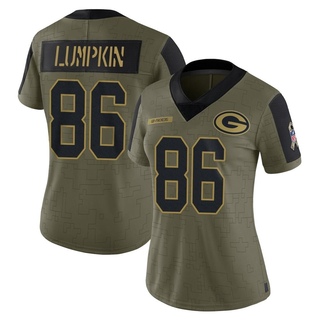 Limited Johnny Lumpkin Women's Green Bay Packers 2021 Salute To Service Jersey - Olive