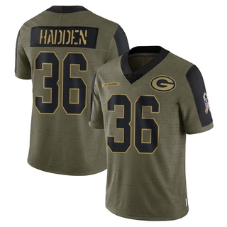 Limited Kamal Hadden Youth Green Bay Packers 2021 Salute To Service Jersey - Olive